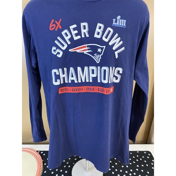 NFL Other - NFL Pro Line Fanatics Patriots 6x Champs Men’s Long Sleeve T shirt Size L